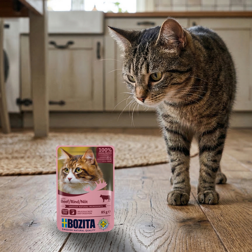 BOZITA karma dla kota w galarecie z wołowiną 85g